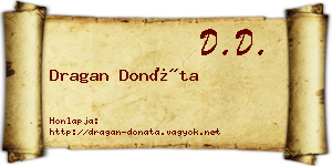 Dragan Donáta névjegykártya